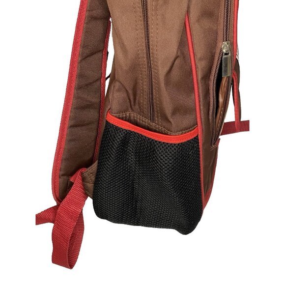 Disney Mickey Mouse Backpack Brown Red Comic Strip Design | Classic Retro Style - Picture 4 of 10